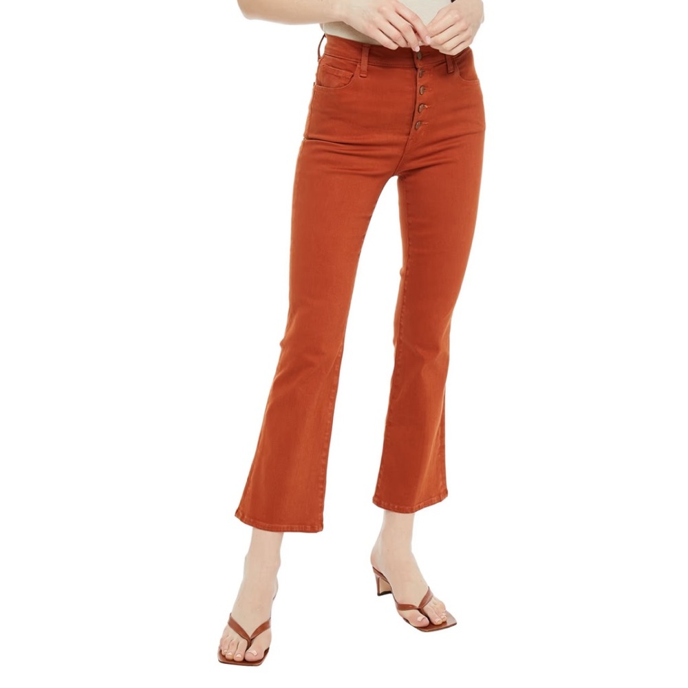 J BRAND Lillie high-rise kick-flare Jean 28